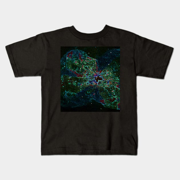 Black Panther Art - Glowing Edges 205 Kids T-Shirt by The Black Panther